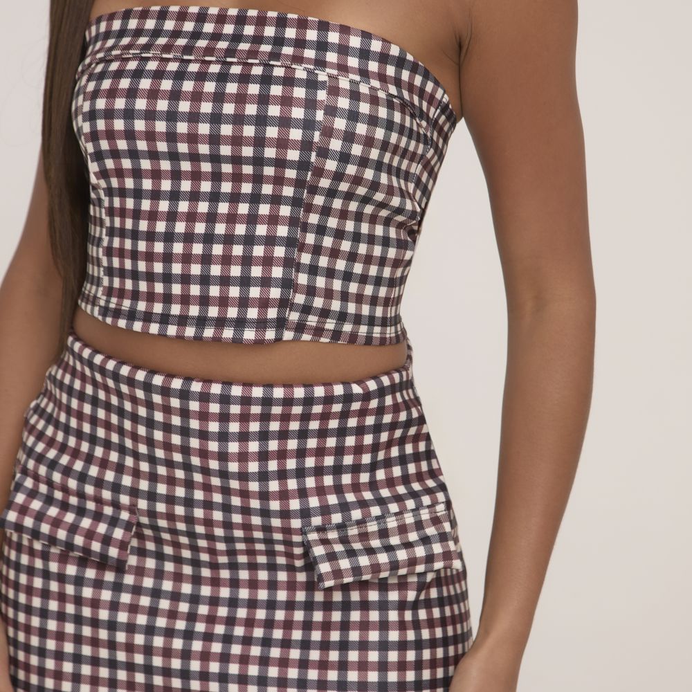 Gingham Glow Plaid Set